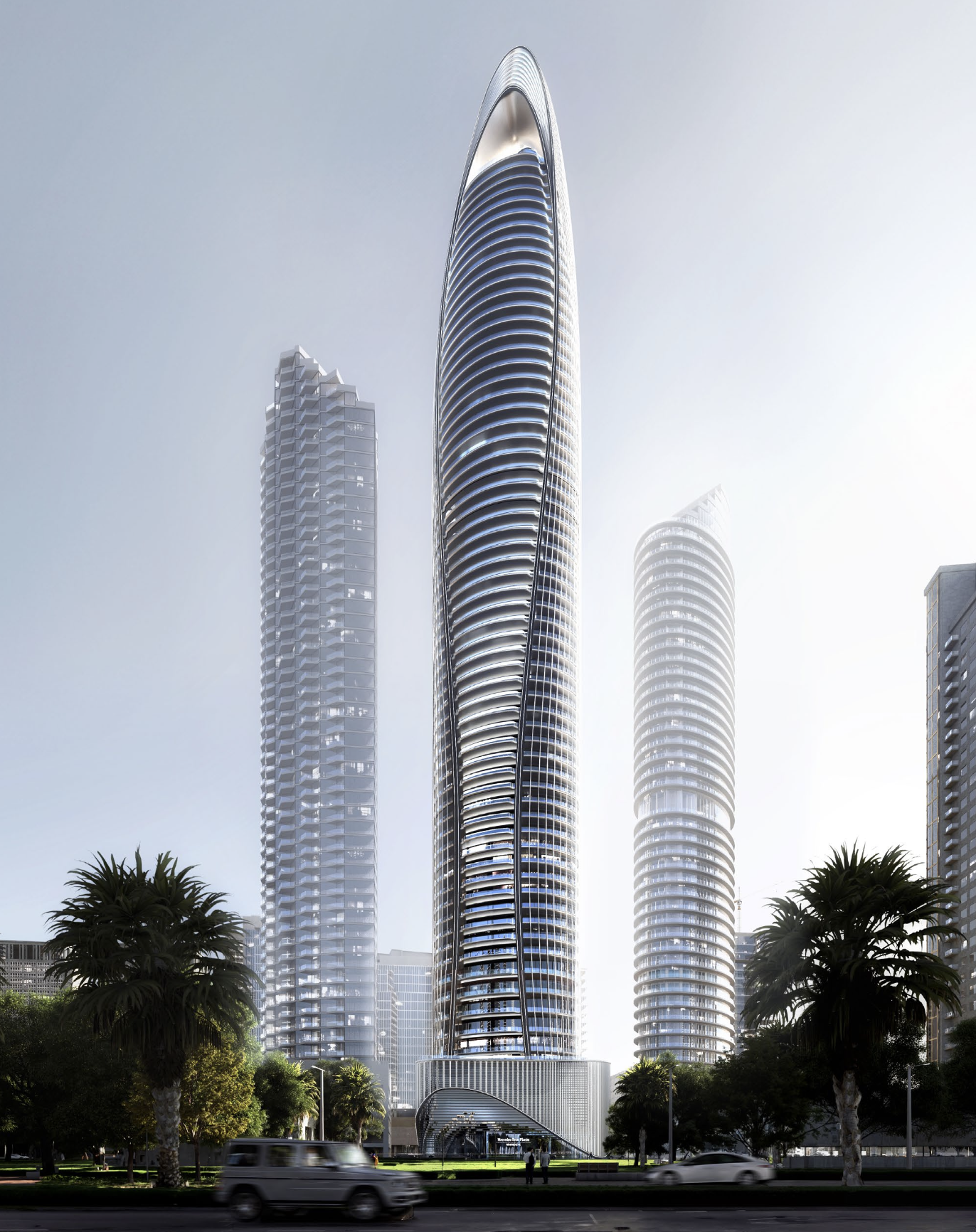 Mercedes-Benz Places — Daytime exterior