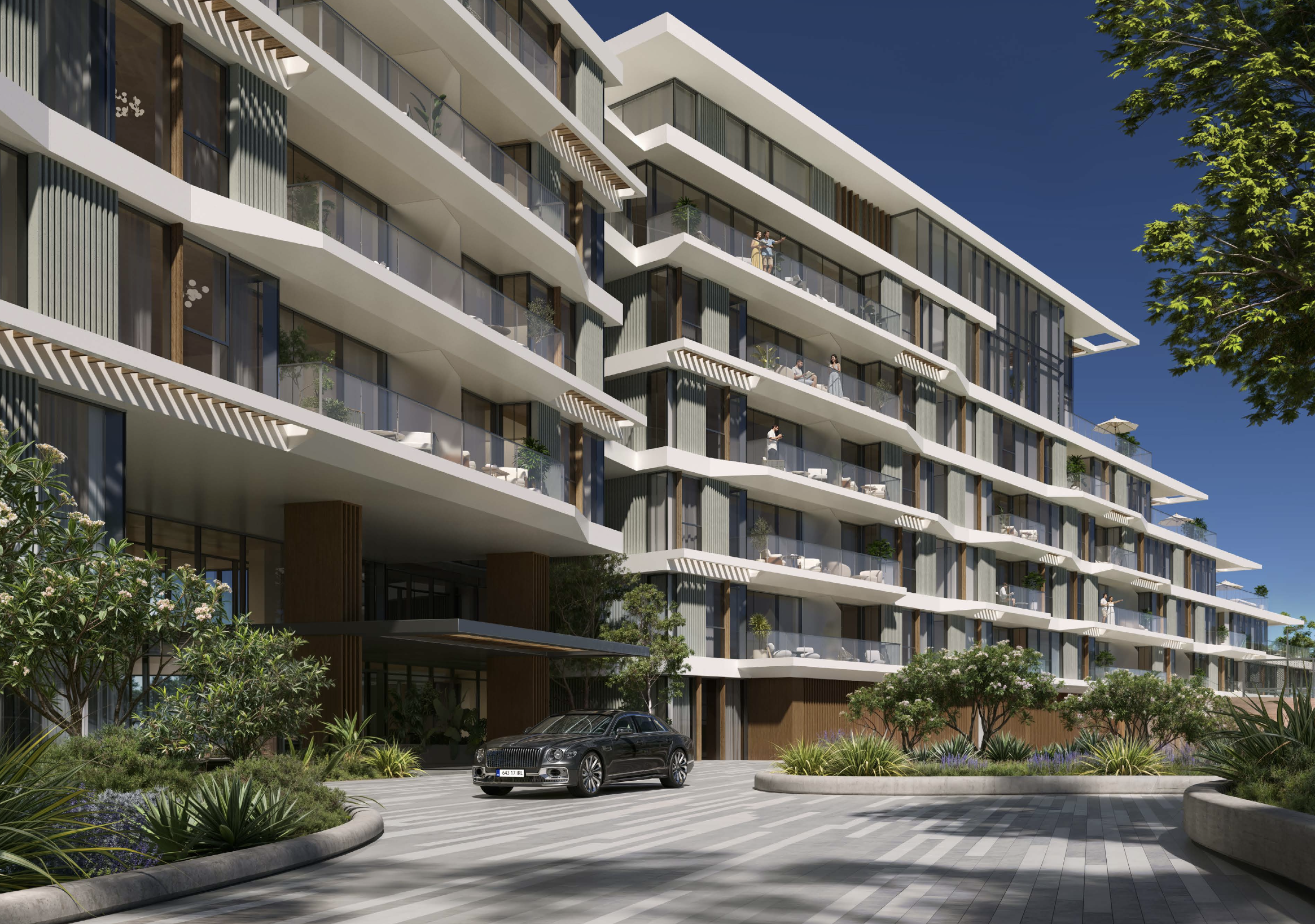 Palm Central — Porte-cochère arrival experience