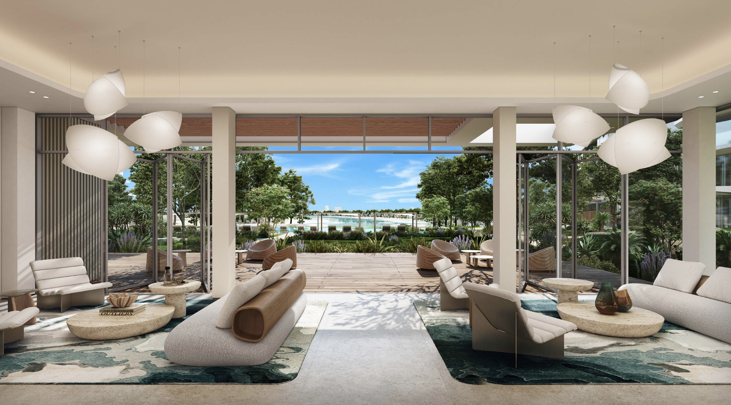 Palm Central — Indoor-outdoor living with sea backdrop
