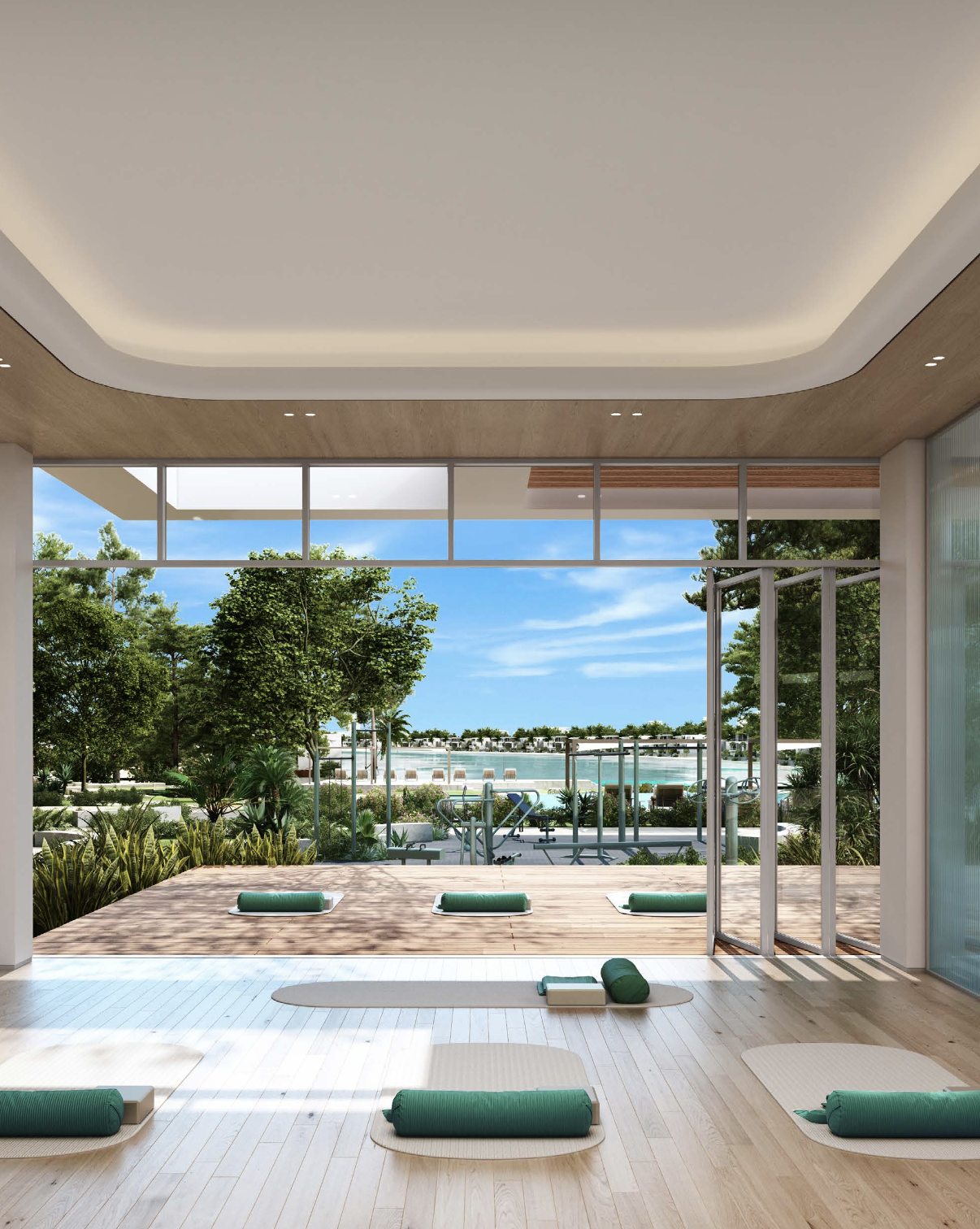 Palm Central — Wellness studio opening to gardens